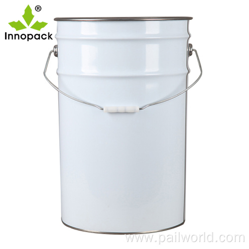 6 gallon metal tin buckets large with lid